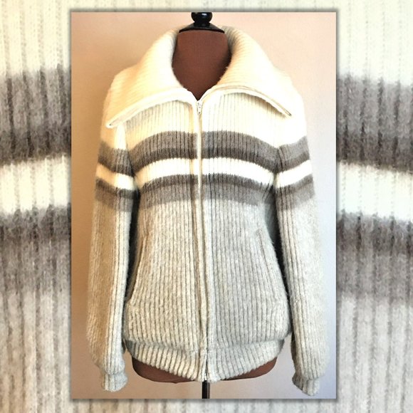 Vintage Jackets & Blazers - VINTAGE 100% Iceland Viking Wool Zip Front Jacket